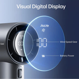 JisuLife Pro1 S Handheld Fan 5000mAh – Dark Grey, digital display