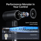 JisuLife Handheld Fan Ultra2 High-Speed Personal Cooler 9000mAh Features- DokkanTech