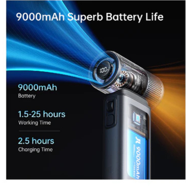 JisuLifeハンディファン Ultra1 9000mAh DarkGray Handheld Fan ultra1