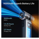 JisuLife Ultra1 Handheld Fan 9000mAh – long battery life