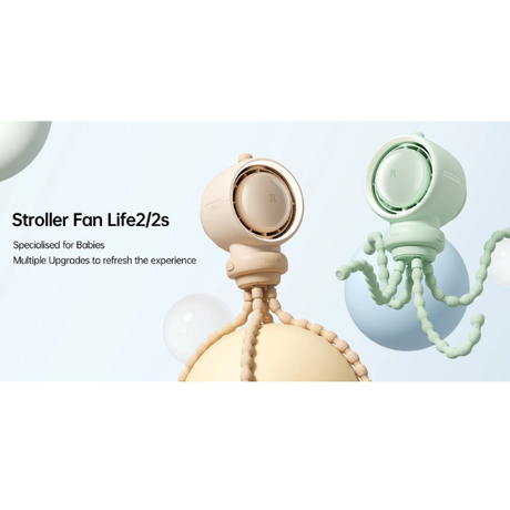 JisuLife Life2 Stroller Fan 4000mAh Brown – view 5