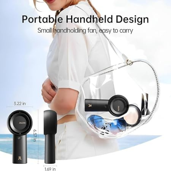 JisuLife Life5 Plus Handheld Fan 6000mAh – Black – view 5