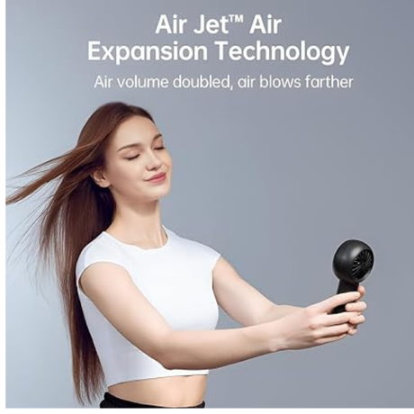 JisuLife Life5 Plus Handheld Fan 6000mAh – Black – view 6