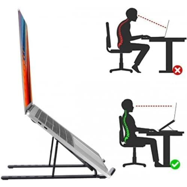 Laptop stand – with laptop in use