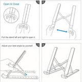 Laptop Stand Multi-Angle Adjustable Design For Laptop Up to 13" and tablet - DokanTech #