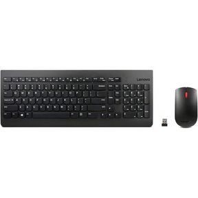 Lenovo 510 wireless keyboard and mouse combo Arabic – front view black
