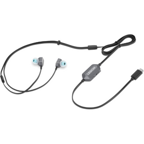 Lenovo Legion E510 RGB 7.1 gaming in-ear headphones – front view stormy gray