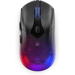 Lenovo Legion M410 wireless RGB gaming mouse rechargeable 6 buttons – front view black