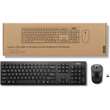 Lenovo 100 Wireless Combo Keyboard &amp; Mouse – Arabic – Black - Dokkantech