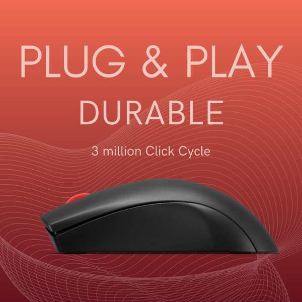 Lenovo 150 Wireless Compact Mouse - 1000 DPI, Long Battery Life