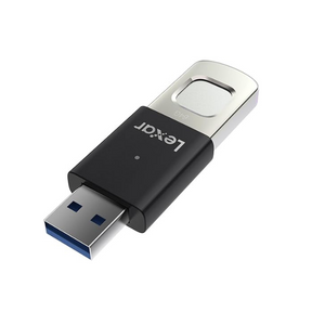 Lexar F35 Pro 128GB USB 3.2 400MB/s fingerprint secure – front view