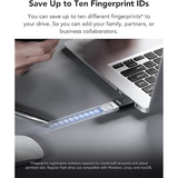 Lexar F35 PRO 128GB USB 3.2, 400/300MB/s, Fingerprint Secure – LJDF35P128G-RNBNG-Dokkantech