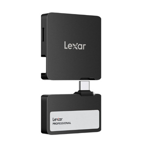 Lexar Professional Go 1TB portable SSD with hub 1050MB/s USB 3.2 Gen 2 – front view