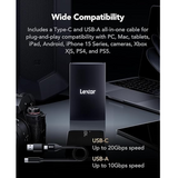 Lexar ARMOR 700 portable SSD – in use