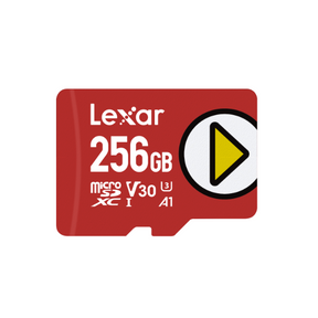 Lexar PLAY 256GB microSDXC 160/100MB/s – front view
