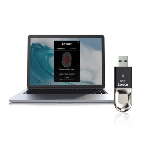 Lexar 128GB JumpDrive Fingerprint F35 USB 3.0 - Dokkantech
