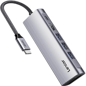 Lexar H31 7-in-1 USB-C hub 4K HDMI PD 100W SD USB ports – front view