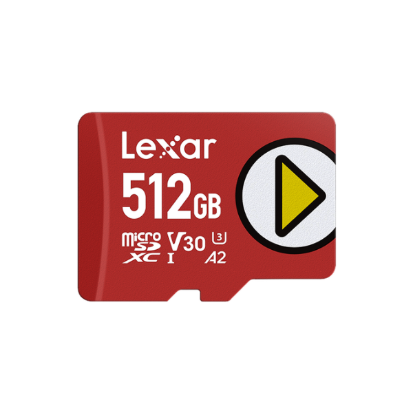 Lexar PLAY 512GB microSDXC UHS-I Memory Card 160/100MB/s – LMSPLAY512G-BNNNG front view  dokkkan tech