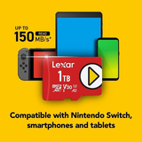 Lexar PLAY microSDXC UHS-I Card 1TB Up to 150MB/s - LMSPLAY001T-BNNNG feature highlight  1 dokkan tech 
