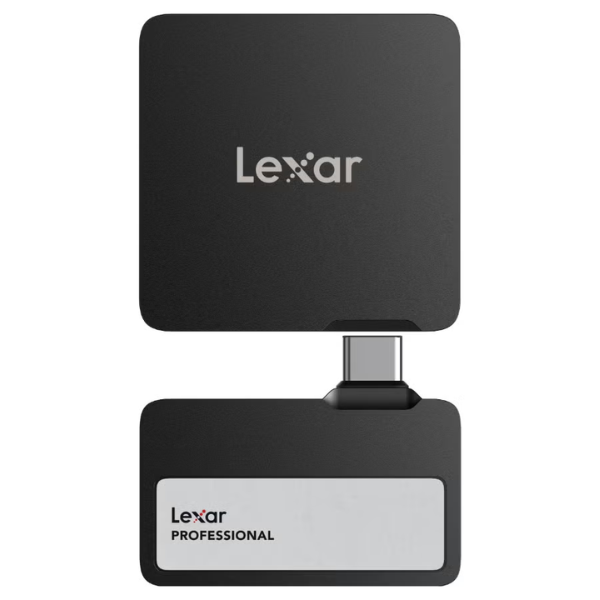 Lexar Professional Go Portable SSD with Hub - 2TB (Black) - Dokkantech