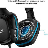 Logitech G431 7.1 Surround Sound Wired Gaming Headset - Black
