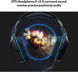 Logitech G431 7.1 Surround Sound Wired Gaming Headset - Black