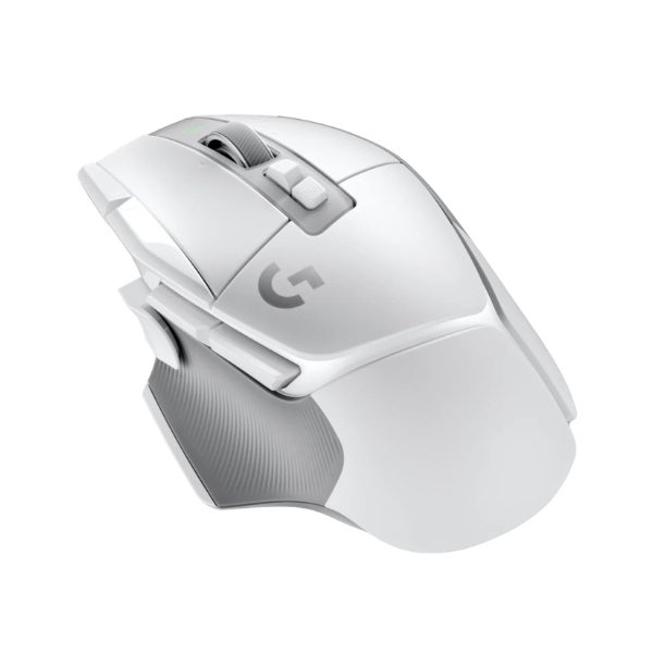 LogitechG502XLIGHTSPEEDWirelessGamingMouseWhiteAboveView-DokkanTech