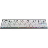 لوحة مفاتيح الألعاب اللاسلكية Logitech G515 LIGHTSPEED TKL - فائقة النحافة، أداء احترافي باللونين الأبيض والأسود 