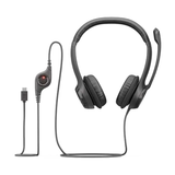 Logitech H390 USB-C variant ports detail
