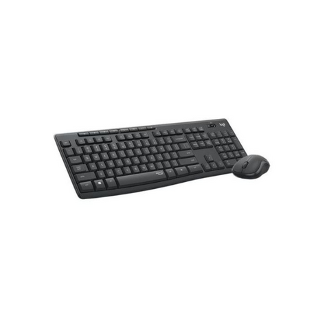 Logitech MK295 Silent Wireless Mouse and Keyboard Combo - Gray