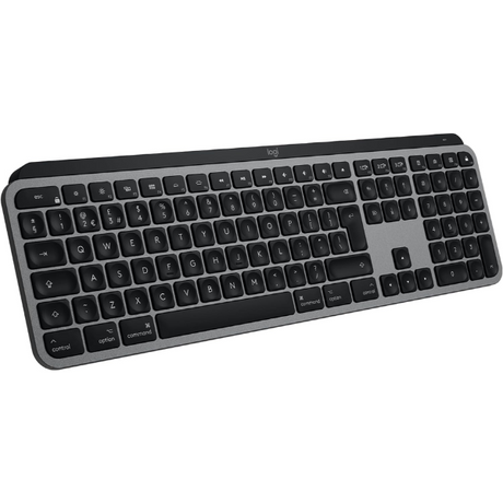 Logitech MX Keys wireless illuminated keyboard for Mac – English only – front view