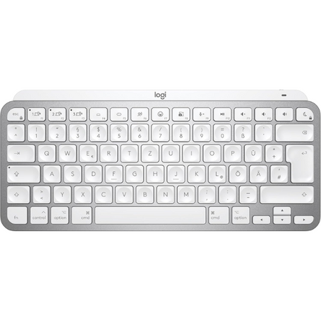 Logitech MX Keys Mini for Mac English only wireless keyboard – front view white