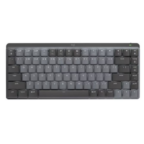 Logitech MX Mechanical Mini clicky switches wireless keyboard graphite US – front view