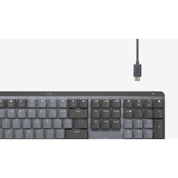 Logitech MX Mechanical Wireless Keyboard Illumination – Graphite (English Layout)-dokantech