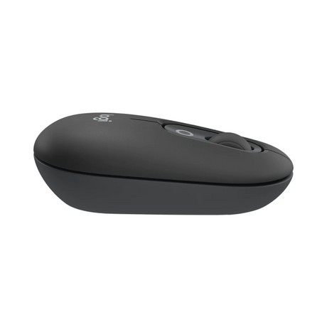 Logitech POP Icon Wireless Keyboard ENOnly and Mouse Combo
Black computer mouse with a visible brand logo on a white background