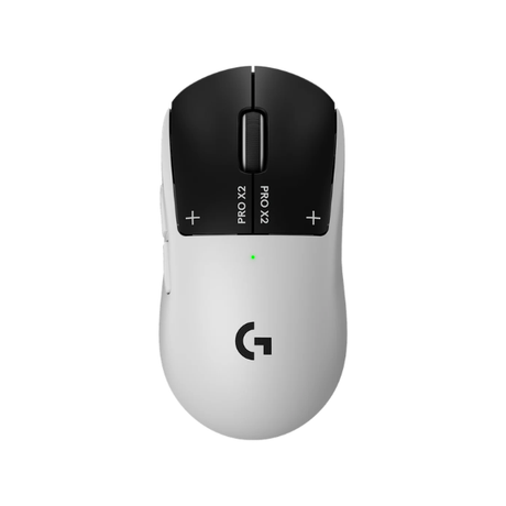 Logitech PRO X2 SUPERSTRIKE LIGHTSPEED wireless gaming mouse - white main view