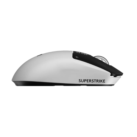 Logitech PRO X2 SUPERSTRIKE - side button layout and grip