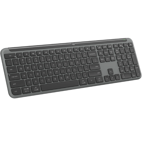LogitechSignatureSlimKeyboardK950ENOnly-GraphiteTiltLeftView-DokkanTech