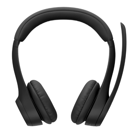 LogitechZone300WirelessBluetoothHeadsetWithNoise-CancellingMicrophone-BlackFront-DokkanTech