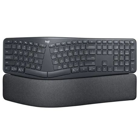 Logitech ERGO K860 wireless split ergonomic keyboard – front view black