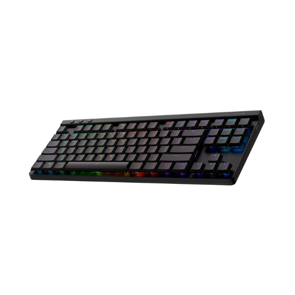لوحة مفاتيح الألعاب اللاسلكية Logitech G515 LIGHTSPEED TKL - فائقة النحافة، أداء احترافي باللونين الأبيض والأسود 
