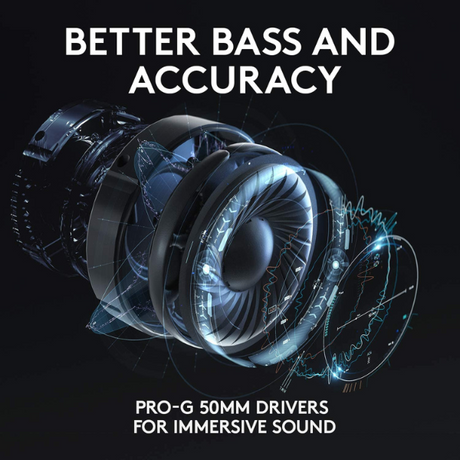Logitech G635 gaming headset – detachable microphone