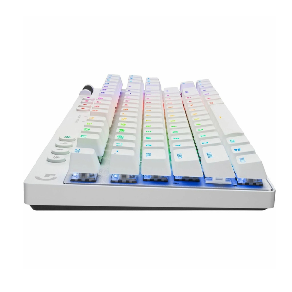 Logitech PRO X TKL LIGHTSPEED Wireless Gaming Keyboard GX Brown Switches – White- DokanTech #