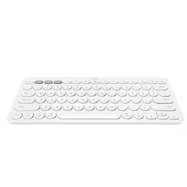 Logitech K380 Multi-Device Bluetooth Compact Keyboard – لوحة مفاتيح بلوتوث مدمجة متعددة الأجهزة بتخطيط إنجليزي