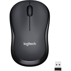 Logitech M221 wireless silent click mouse – front view charcoal