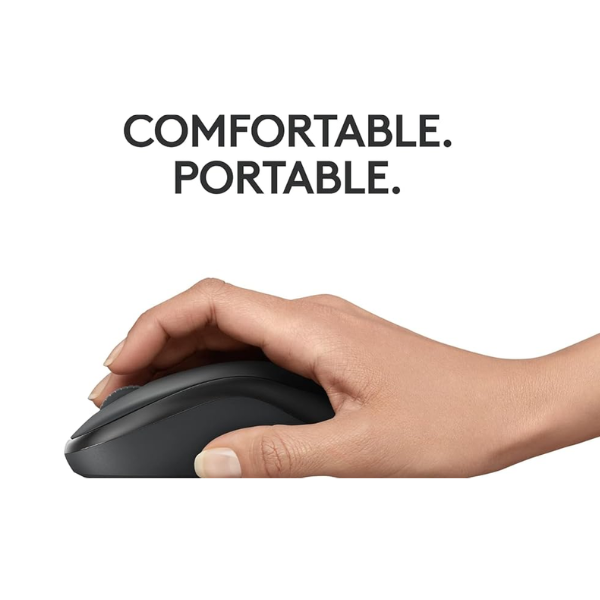 Logitech M240 Silent Bluetooth Mouse, Wireless, Compact, Portable _Black#Dokkan Tech