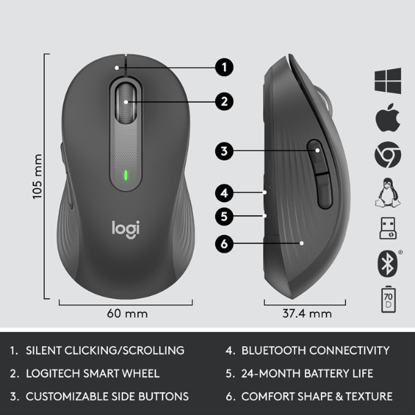 Logitech MK650   Combo for Business, Wireless Mouse & Keyboard ARA - DokanTech #