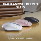 ماوس Logitech MX Anywhere 3S: دقة 8K DPI، أجهزة متعددة، نقرات هادئة. 
