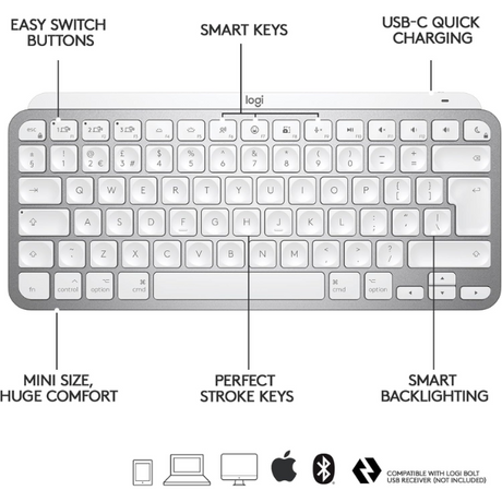 Logitech MX Keys Mini Mac – desk lifestyle