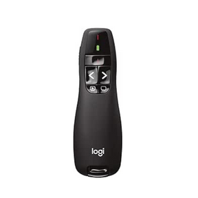 Logitech R400 wireless laser presentation remote – front view